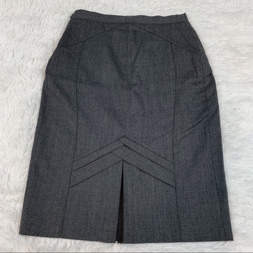 Viktor & Rolf Virgin Wool pleated waist pencil Skirt knee length Made‎ in Italy - Picture 5 of 11